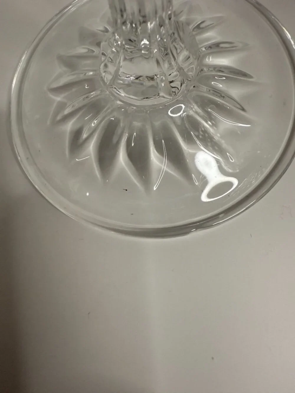 Vintage Crystal d'Arques Durand Constance Clear Crystal Wine Glass, 6.75